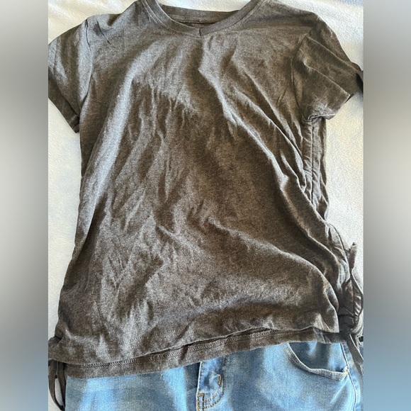 Denim Mini Skirt W Cinch Sides T Shirts S Lot Of 3 - Picture 2 of 12